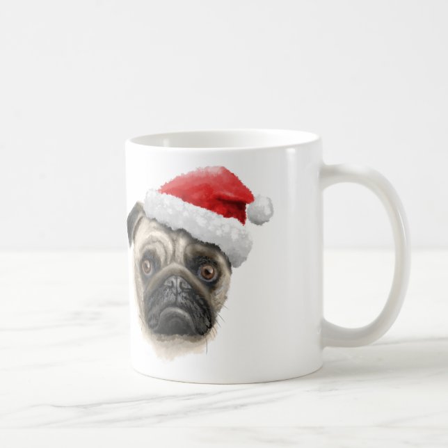 Santa Pug Mug (Right)