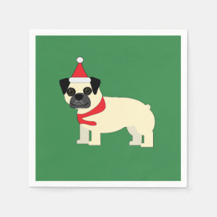 Santa Pug Napkin