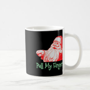 Santa Pull My Finger Funny Christmas Fart Humour P Coffee Mug