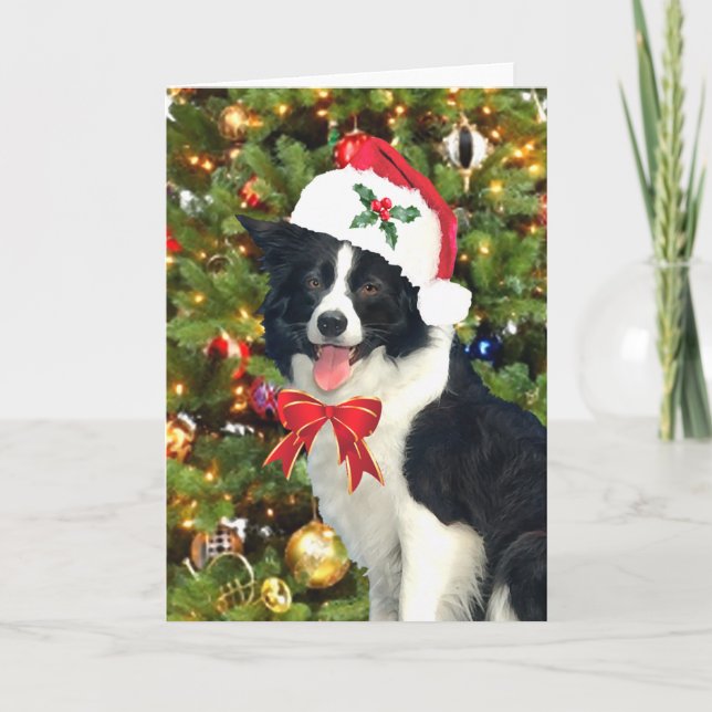 "Santa Pup" Greeting Card (Front)