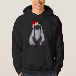 Santa Ragdoll Cat Christmas Pajama Funny Xmas Gift Hoodie