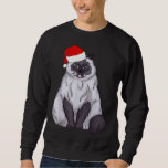 Santa Ragdoll Cat Christmas Pajama Funny Xmas Gift Sweatshirt<br><div class="desc">Santa Ragdoll Cat Christmas Pajama Funny Xmas Gifts</div>
