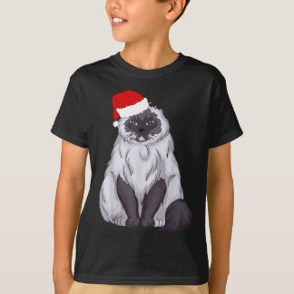 Santa Ragdoll Cat Christmas Pajama Funny Xmas Gift T-Shirt