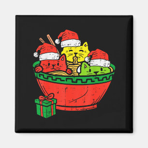 Santa Ramen Cats Anime Christmas Xmas Kids Girls M Magnet
