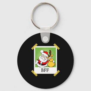 Santa & Reindeer  BFF's Key Ring