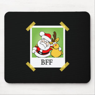 Santa & Reindeer BFF's Mouse Pad