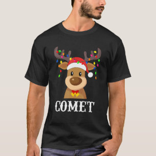 Santa Reindeer Comet Xmas Group Costume T-Shirt