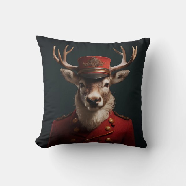 Santa Reindeer Cushion (Front)