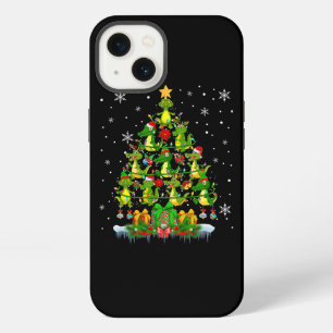 Santa Reindeer Elf Alligators Christmas Tree Light iPhone 13 Case