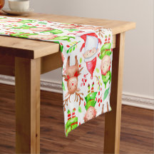 Santa reindeer elves christmas pattern