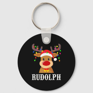Santa Reindeer Rudolph Xmas Group Costume  Key Ring