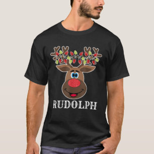 Santa Reindeer Rudolph Xmas Group Costume  T-Shirt