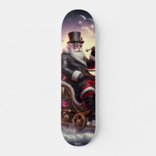 Santa/Reindeer steampunk Christmas/winter Skateboard