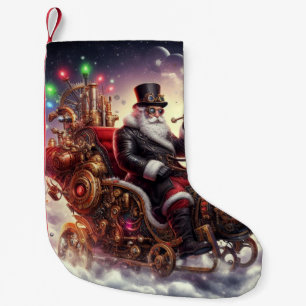 Santa/Reindeer steampunk Christmas/winter Small Christmas Stocking
