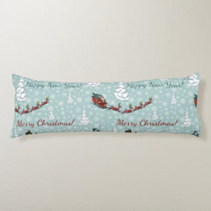 santa reindeer team body cushion