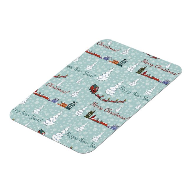 santa reindeer team magnet (Left Side)