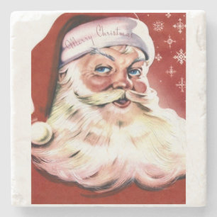 Santa Religion Christianity Holidays Christmas Stone Coaster