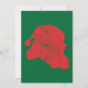 Santa (Retro Letterpress Style) Holiday Card