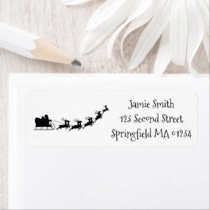 Santa return address label