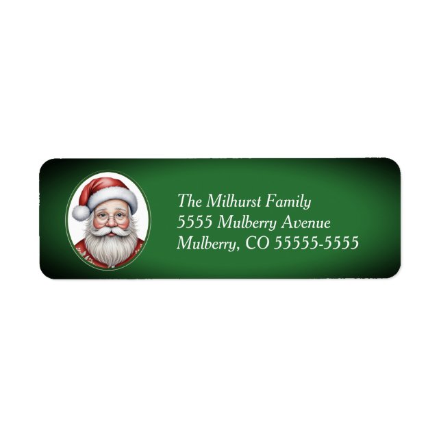 Santa  return address label (Front)