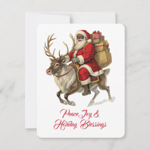Santa Return Address Label RSVP Card
