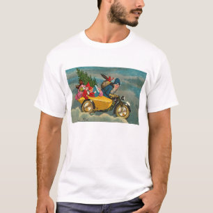 Santa Rides a Motorcycle - Shirt