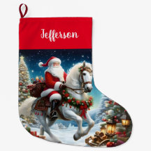 Santa Rides a White Horse
