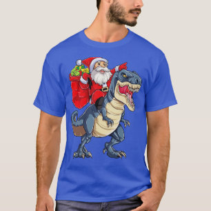 Santa Riding Dinosaur T rex Christmas Gifts Xmas K T-Shirt