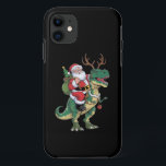 Santa Riding Dinosaur T-Rex Christmas Xmas Squad iPhone 11 Case<br><div class="desc">Santa Riding Dinosaur T-Rex Christmas Xmas Squad</div>