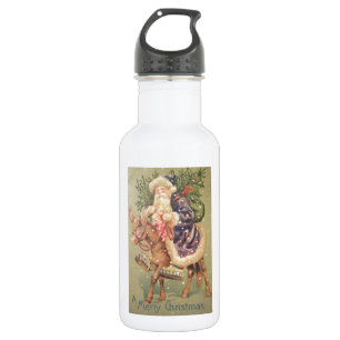Santa Riding Donkey 532 Ml Water Bottle