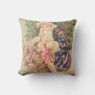 Santa Riding Donkey Cushion