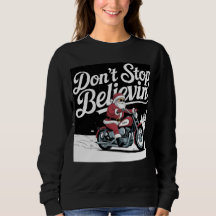 Santa Riding into Christmas Sweatshirt