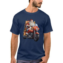 Santa Riding Moto: Christmas gift idea