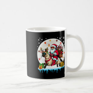 Santa Riding Reindeer Burmese Cat Christmas Owner Coffee Mug