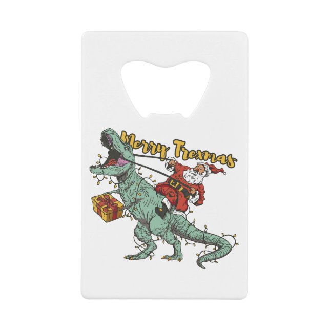 Santa Riding T Rex - Merry Trexmas (Front)
