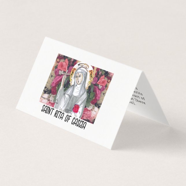 Santa Rita de Cascia Pray Card (Front)