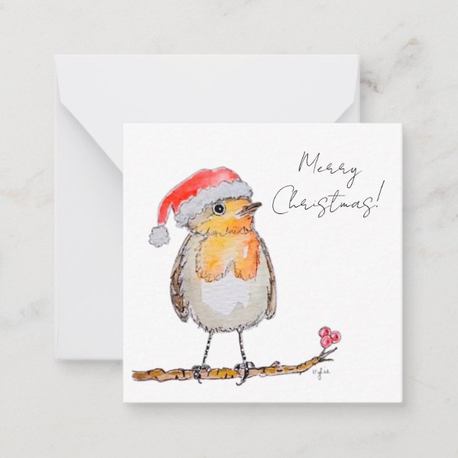 Santa Robin Card (Front)