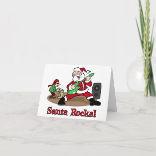 Santa Rocks Christmas card