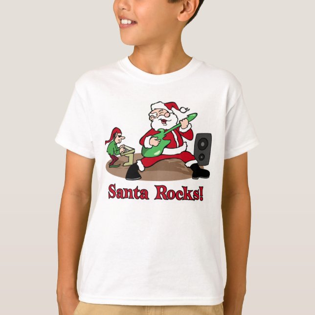 Santa Rocks t-shirt (Front)