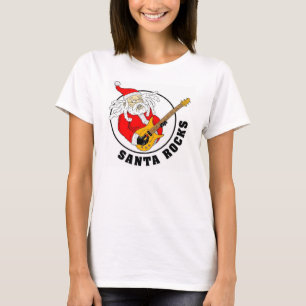 Santa Rocks Women's Shirt