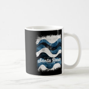 Santa Rosa Beach Fl Florida Vintage Surfing Ocean Coffee Mug