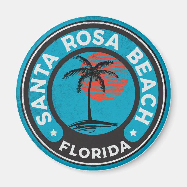 Santa Rosa Beach Florida Emerald Coast Panhandle Magnet (Front)