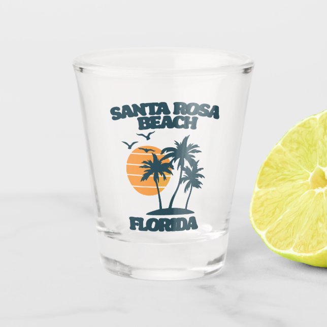 Santa Rosa Beach Florida  Shot Glass (Front)