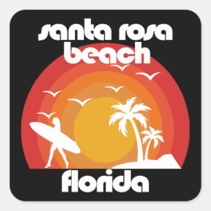 Santa Rosa Beach,Florida Square Sticker