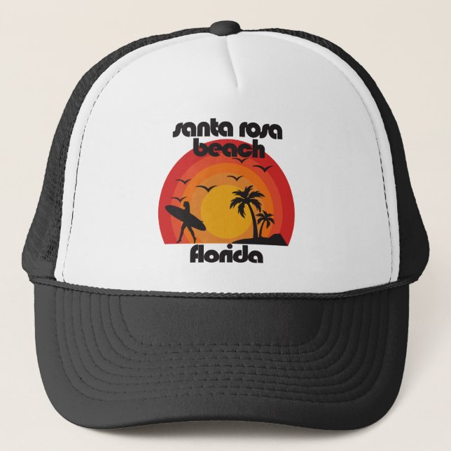 Santa Rosa Beach,Florida Trucker Hat (Front)