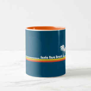 Santa Rosa Beach Florida Two-Tone Coffee Mug