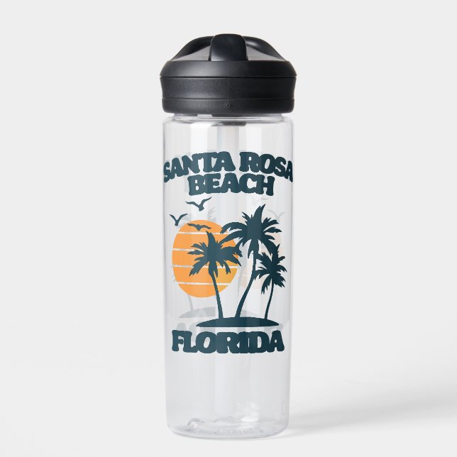 Santa Rosa Beach Florida  Water Bottle (Front)