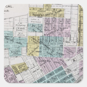 Santa Rosa, California 5 Square Sticker