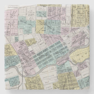 Santa Rosa, California 5 Stone Coaster