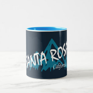 Santa Rosa California Mountains Two-Tone Coffee Mug